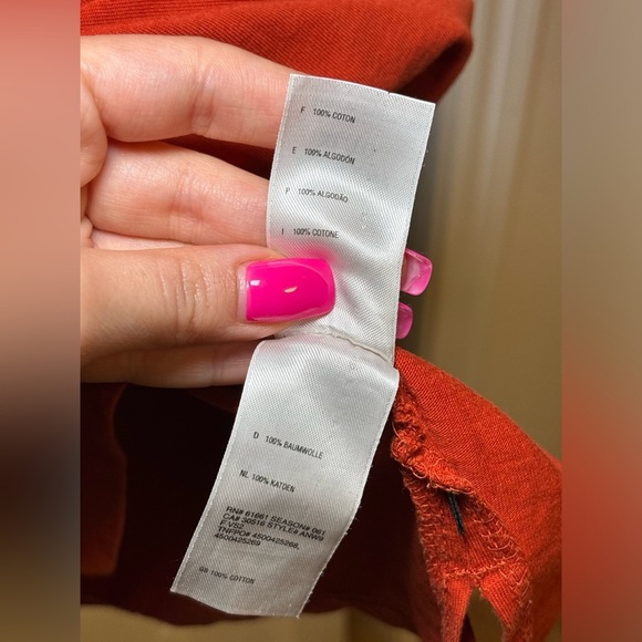 The North Face - Outdoor Basic Men’s Orange Sunriser Short Sleeve Tee in Size XL - Picture 10 of 11